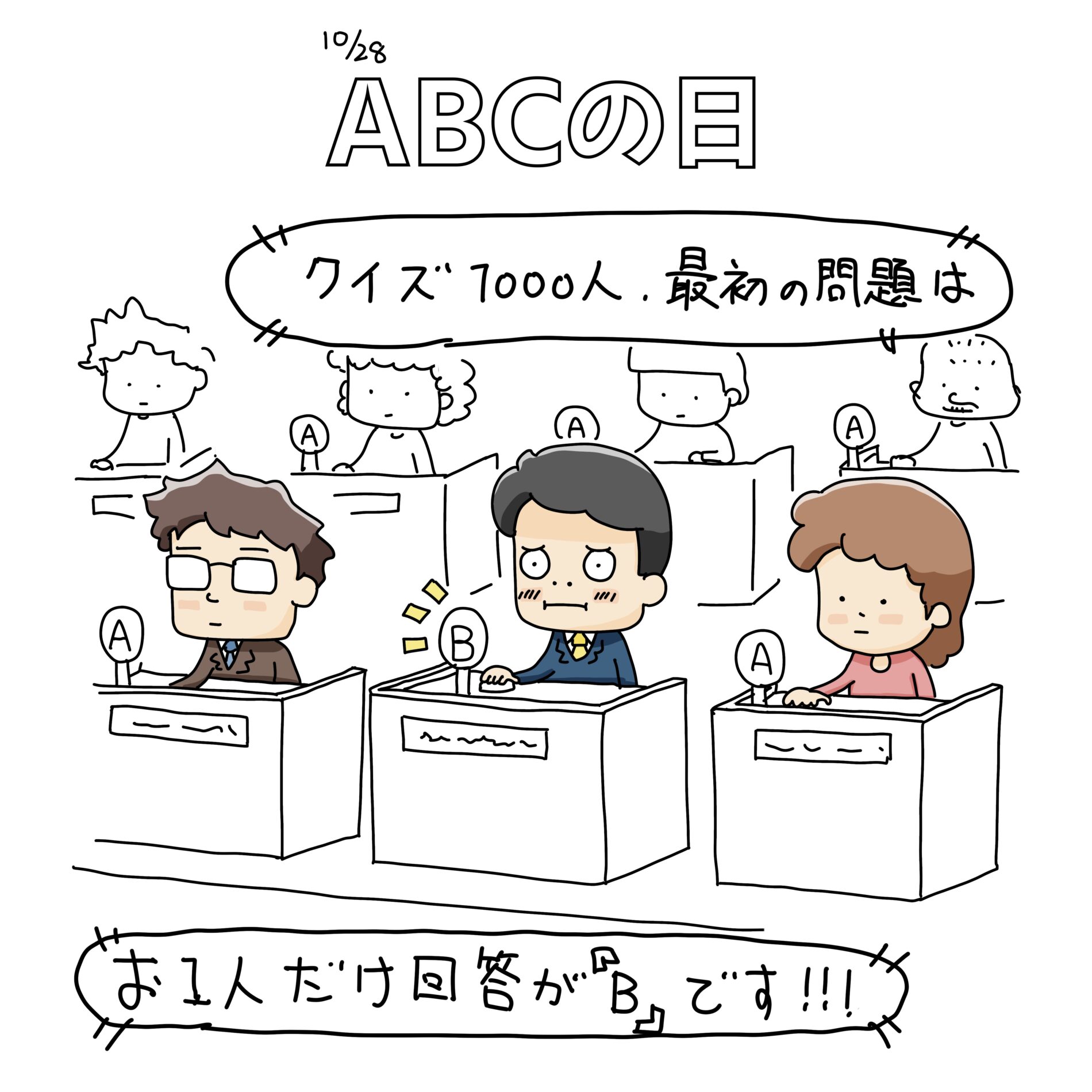 10/28：ABCの日